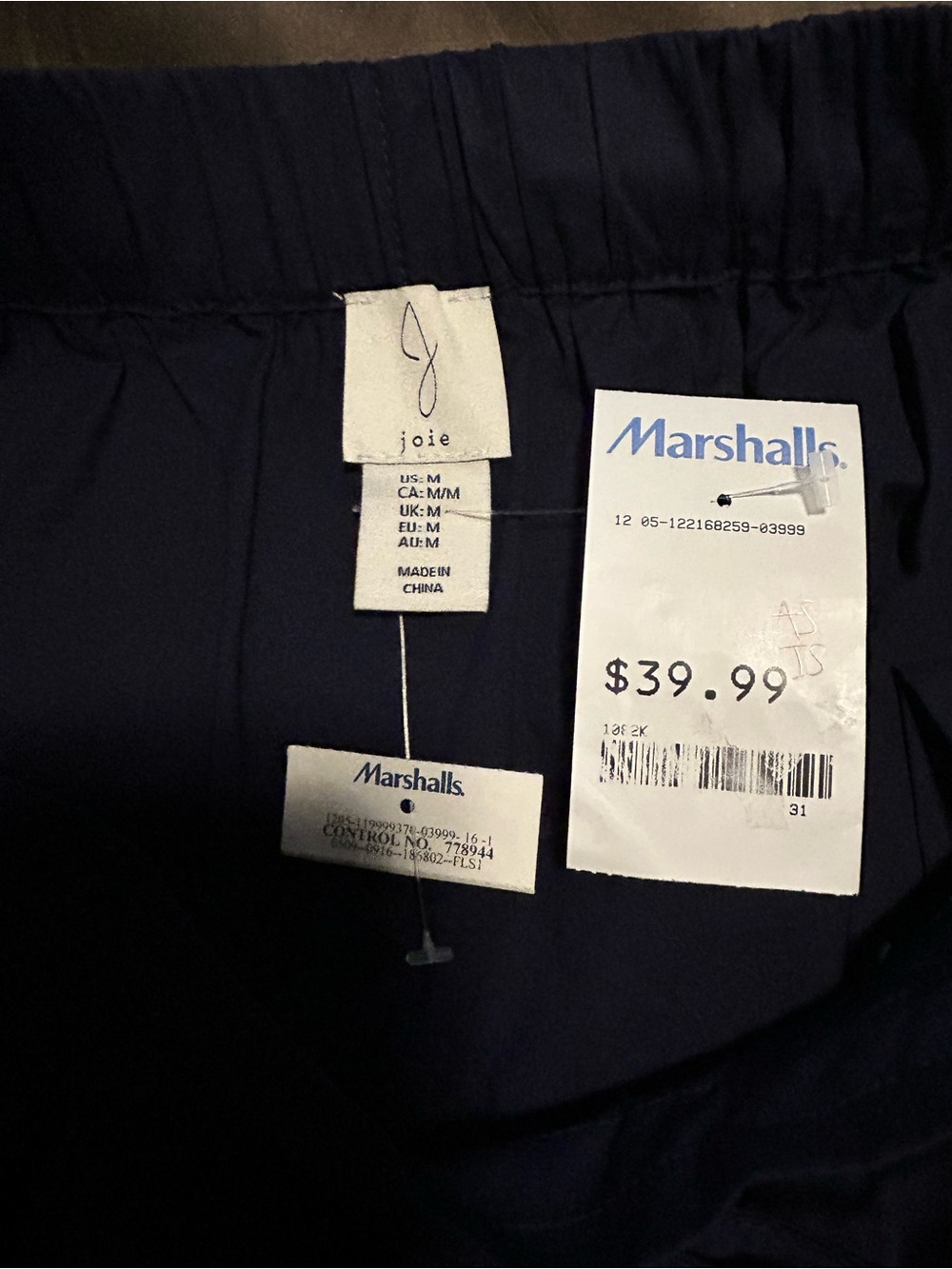 Joie Navy A-Line Midi Skirt - Picture 5 of 5